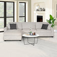 Milano Corner Sofa Chaise in Grey/Charcoal