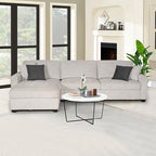 Milano Corner Sofa Chaise in Grey/Charcoal