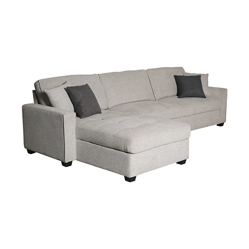Milano Corner Sofa Chaise in Grey/Charcoal