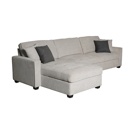 Milano Corner Sofa Chaise in Grey/Charcoal