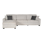 Milano Corner Sofa Chaise in Grey/Charcoal