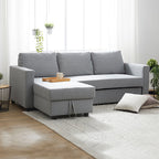 Murry Grey 2 Seater Sofa Bed with Storage