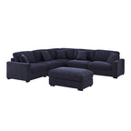 Orion Elegant Sea Blue Corner Sofa