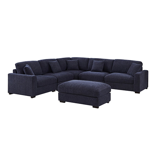 Orion Elegant Sea Blue Corner Sofa