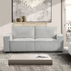 Reno Grey 3 Seater Sofa with Knock-Down Feature