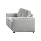 Reno Grey 3 Seater Sofa with Knock-Down Feature