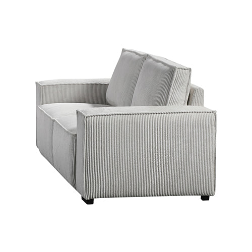 Reno Grey 3 Seater Sofa with Knock-Down Feature