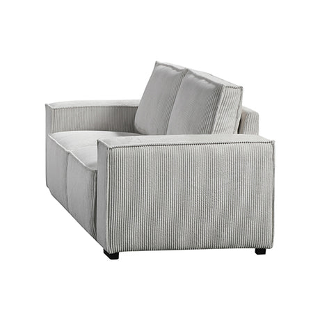 Reno Grey 3 Seater Sofa with Knock-Down Feature