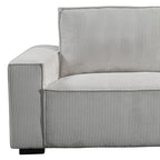 Reno Grey 3 Seater Sofa with Knock-Down Feature