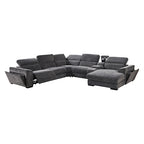 Grey Corner Sofa Chaise Electric Recliner