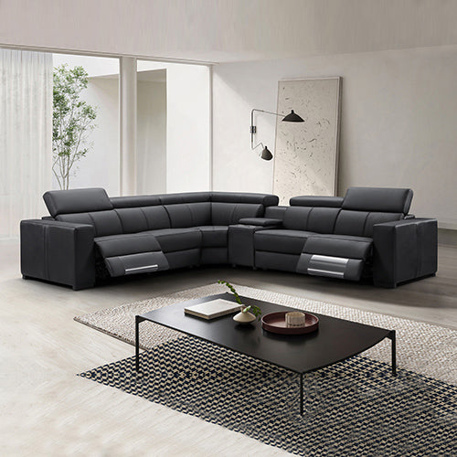 Washington 6-Seater Luxury Leather Corner Sofa