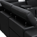 Washington 6-Seater Luxury Leather Corner Sofa