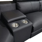 Washington 6-Seater Luxury Leather Corner Sofa