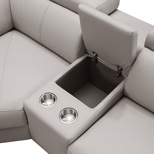 Washington Genuine Leather 6-Seater Corner Sofa