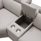 Washington Genuine Leather 6-Seater Corner Sofa