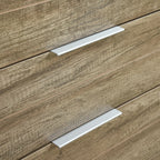 Elegant Oak Tallboy with 5 Storage Drawers