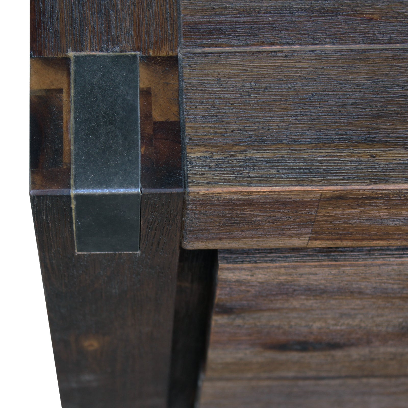 Chocolate Solid Wood Tallboy with 4 Drawers