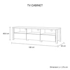 Cielo Oak TV Cabinet with Storage Drawers