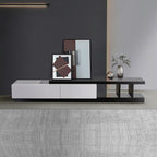 Elegant High Gloss TV Cabinet with Drawers