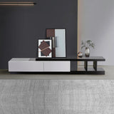 Elegant High Gloss TV Cabinet with Drawers