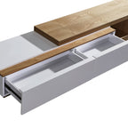 Elegant High Gloss TV Cabinet with Drawers