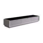 Elegant Black & White High Gloss TV Cabinet
