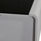 Elegant Black & White High Gloss TV Cabinet