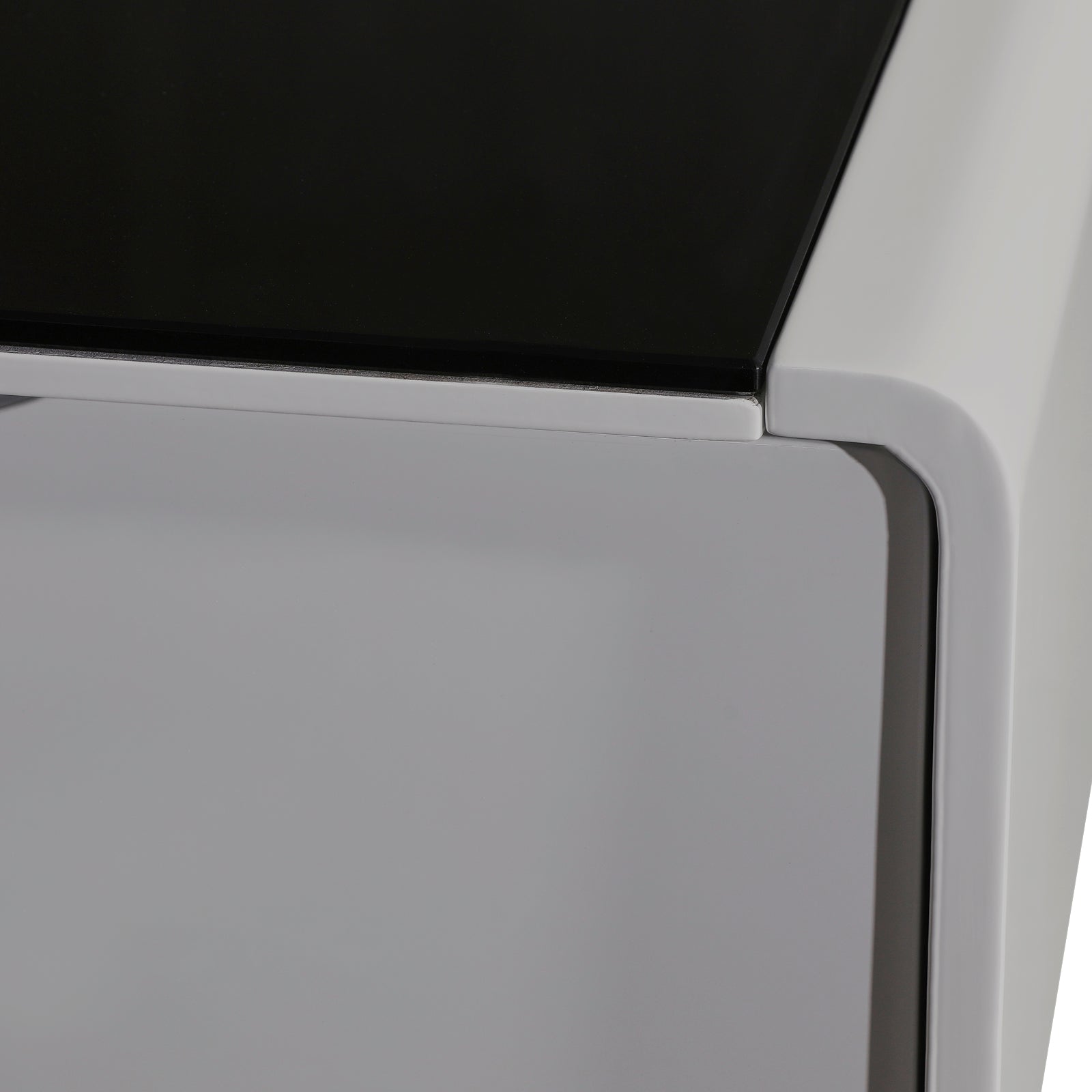 Elegant Black & White High Gloss TV Cabinet