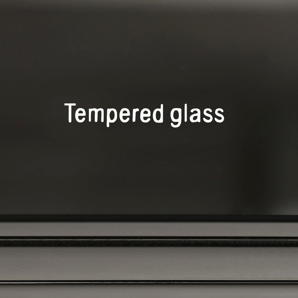 Elegant Extendable Black TV Cabinet with Storage