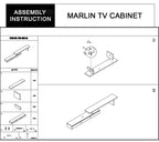 Marlin Elegant Expandable TV Unit in White
