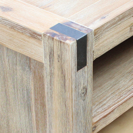 Nowra Solid Acacia TV Cabinet with Storage