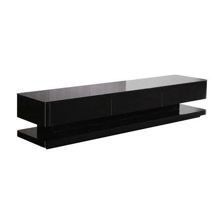 Elegant High Gloss TV Cabinet with Storage