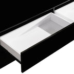 Elegant High Gloss TV Cabinet with Storage