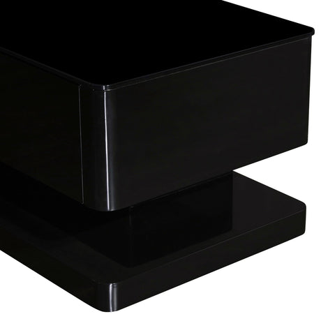 Elegant High Gloss TV Cabinet with Storage