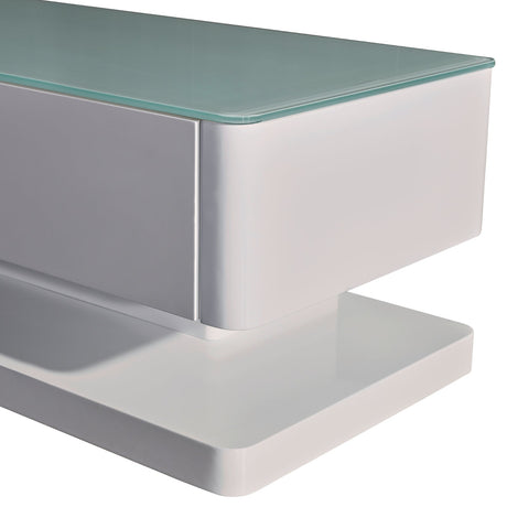 Elegant High Gloss TV Cabinet with Storage