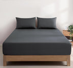 Vintage Washed Cotton Fitted Sheet Set – Ultra Soft, Breathable & Machine Washable