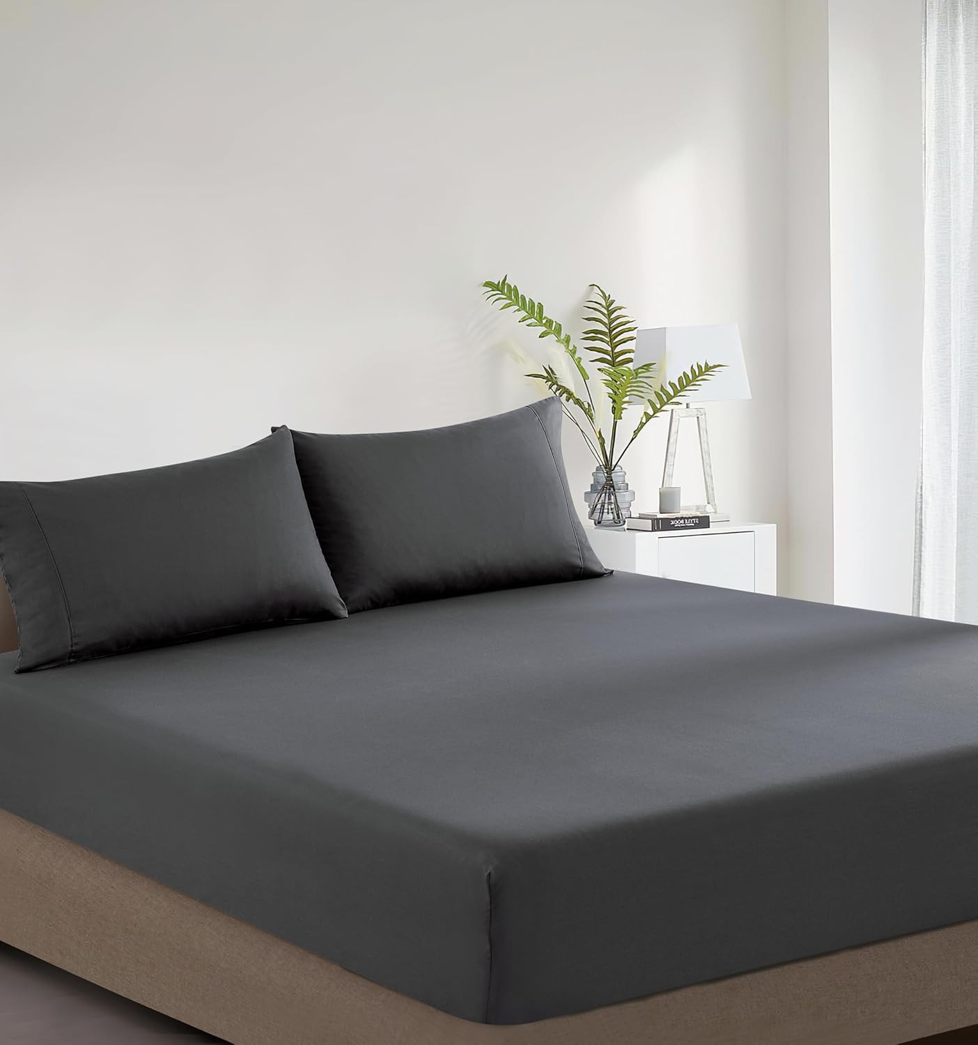 Vintage Washed Cotton Fitted Sheet Set – Ultra Soft, Breathable & Machine Washable