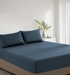 Vintage Washed Cotton Fitted Sheet Combo – 100% Natural, Ultra Soft & Breathable