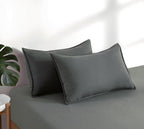 100% Vintage Washed Microfibre Fitted Sheet Set – Ultra Soft & Lightweight All-Season