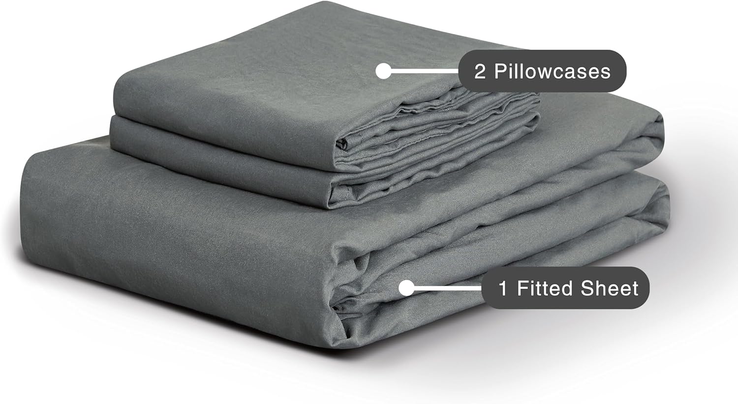 100% Vintage Washed Microfibre Fitted Sheet Set – Ultra Soft & Lightweight All-Season