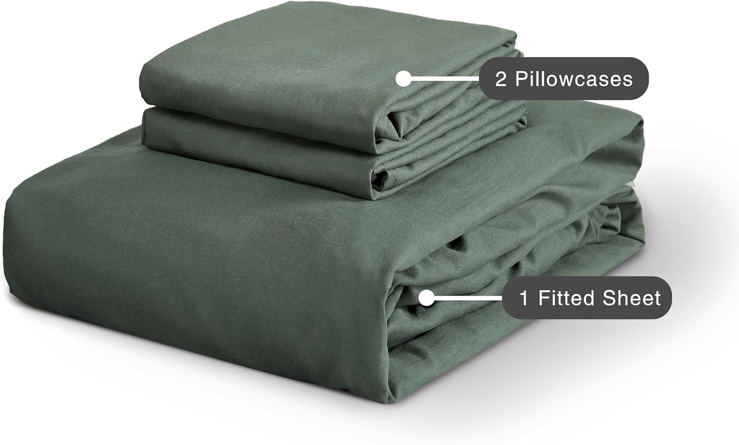 100% Vintage Washed Microfibre Fitted Sheet Set – Ultra Soft & Lightweight All &ndash;Season
