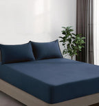 100% Vintage Washed Microfibre Fitted Sheet Set – Ultra Soft & Lightweight Bedding