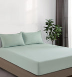 100% Vintage Washed Microfibre Fitted Sheet Set – Ultra Soft & Lightweight All-Season