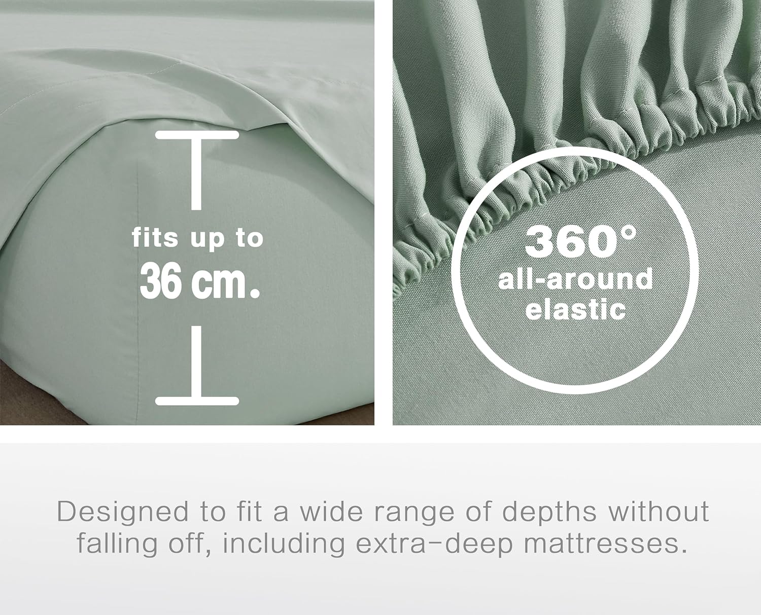 100% Vintage Washed Microfibre Fitted Sheet Set – Ultra Soft & Lightweight All-Season