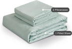 100% Vintage Washed Microfibre Fitted Sheet Set – Ultra Soft & Lightweight All-Season