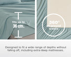 100% Vintage Washed Microfibre Fitted Sheet Set – Ultra Soft & Lightweight All-Season