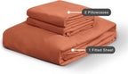 100% Vintage Washed Microfibre Fitted Sheet Set – Ultra Soft & Lightweight All-Season