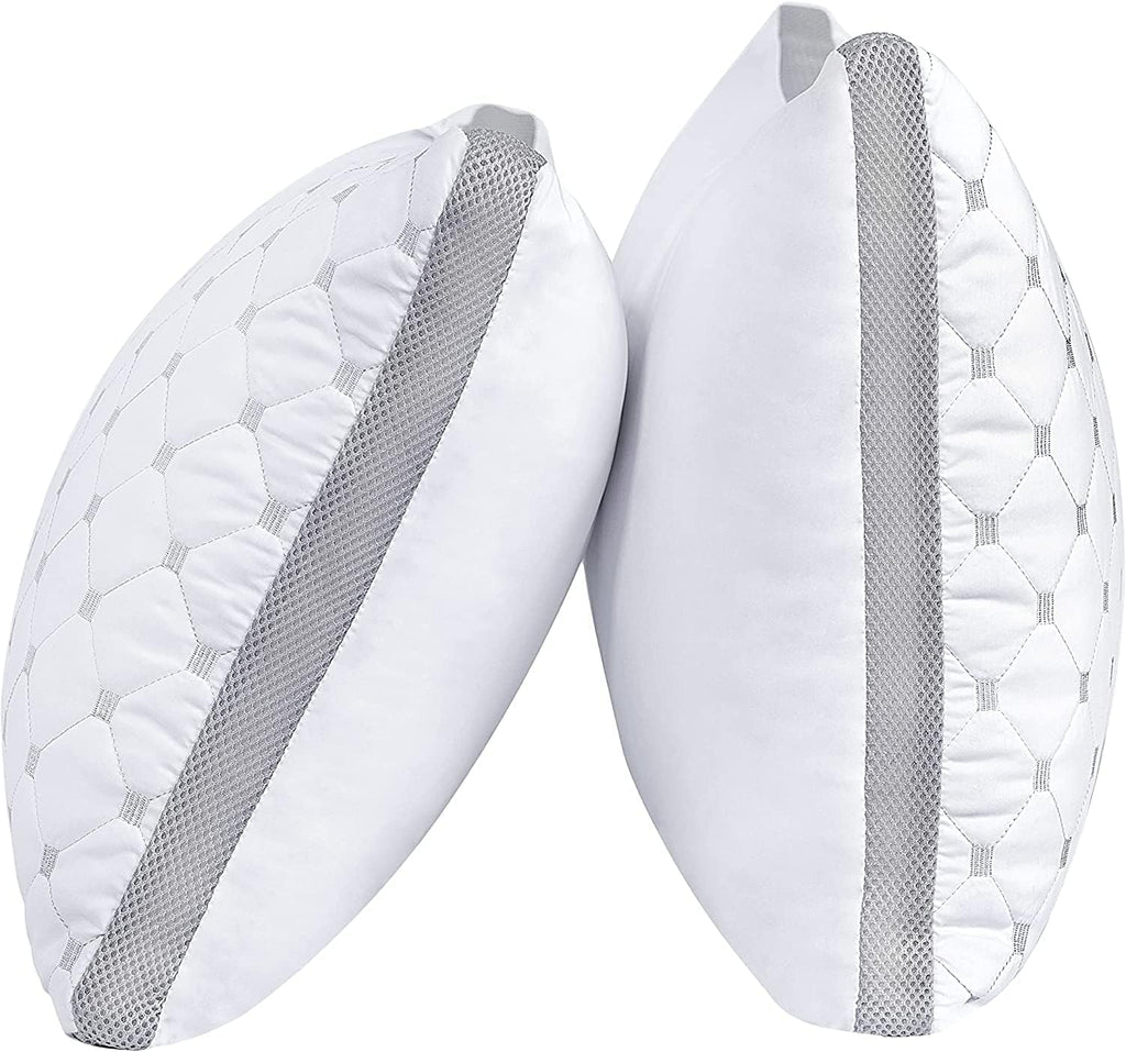 Premium Bamboo Cooling Plush Down-Like Pillows - Twin Pack