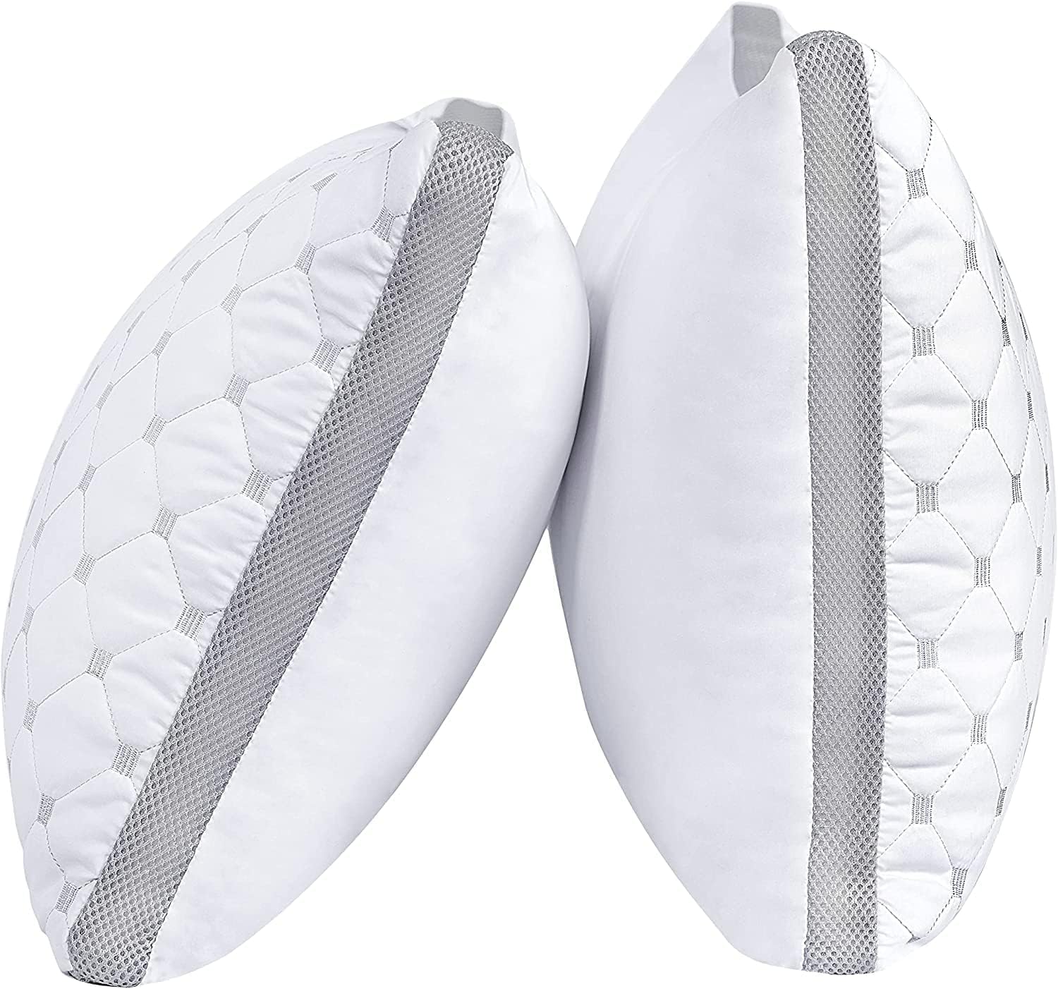 Premium Bamboo Cooling Plush Down-Like Pillows - Twin Pack