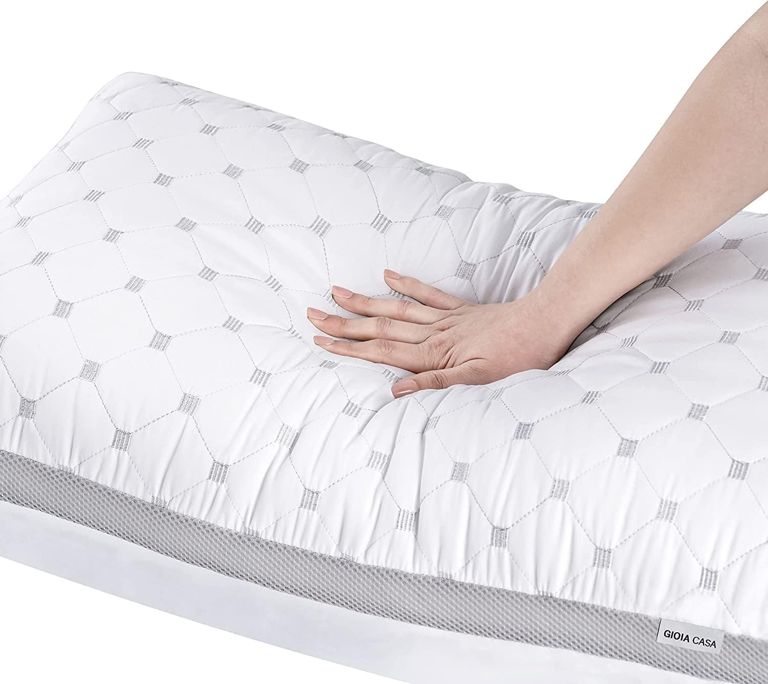 Premium Bamboo Cooling Plush Down-Like Pillows - Twin Pack